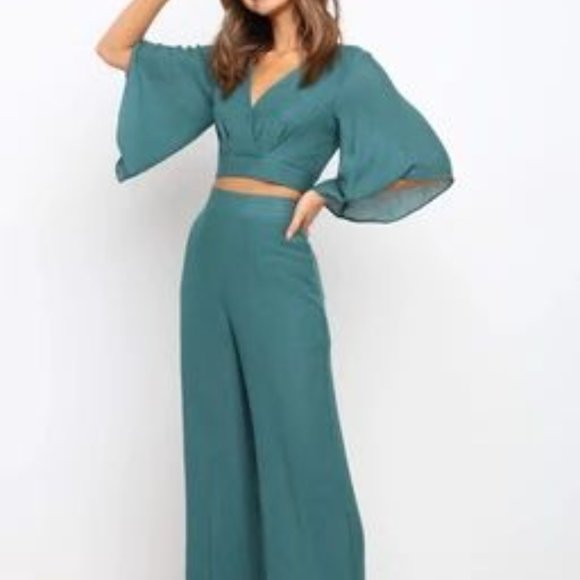Petal & Pup Pants - Brand new Petal & Pup Kalina set in Emerald